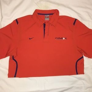 Men’s Nike Fit Dry Clemson Short Sleeve Polo
